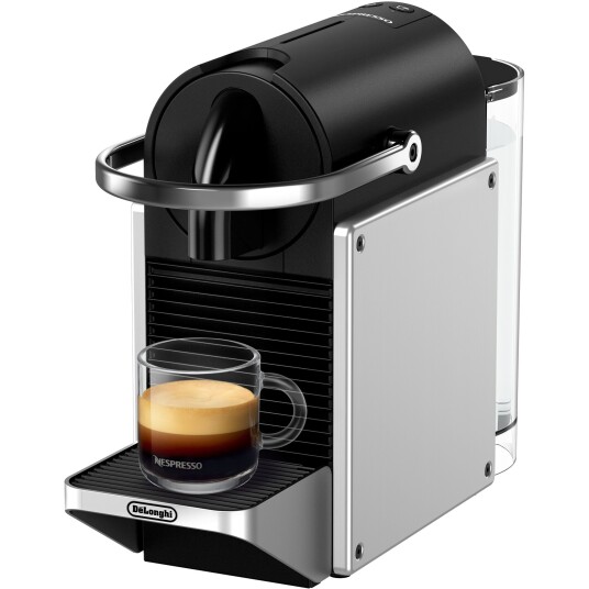 Nespresso Pixie Sølv Espressomaskin med Kompakt Design Nespresso Pixie Sølv Espressomaskin med Kompakt Design