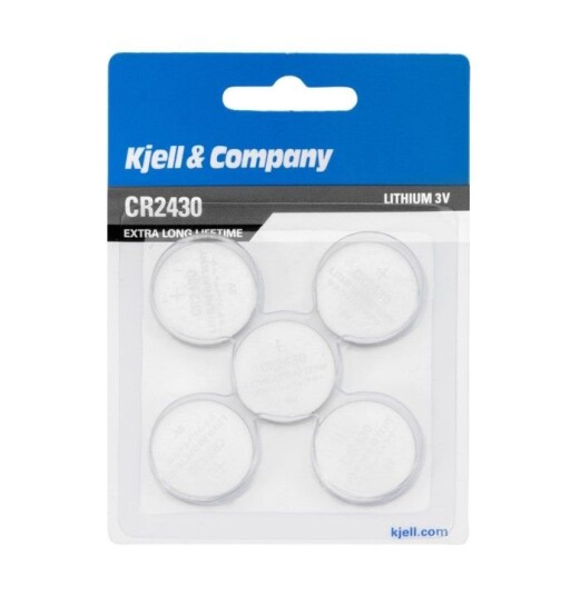 Kjell & Company Litiumbatteri CR2430 5-pk.