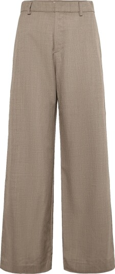 Ahlvar Gallery Mila Wool Trousers LIGHT BROWN M