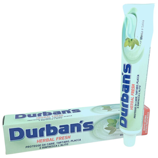 Urtetannkrem Durbans Dent Sage & Mint 75 ml. Urtetannkrem Durbans Dent Sage & Mint 75 ml.