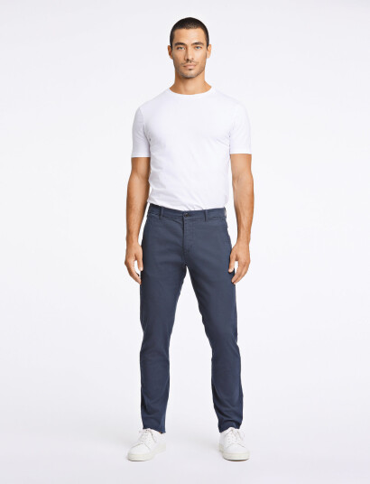 Lindbergh Superflex Chino Pants - Navy - 36 x 32