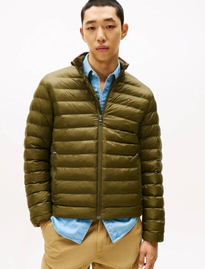 Tommy Hilfiger Packable Recycled Jacket - Khaki green - S Tommy Hilfiger Packable Recycled Jacket - Khaki green - S
