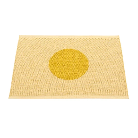 Pappelina Vera Pop teppe Mustard/Pale Yellow 70 x 50cm
