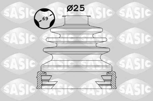Sasic Mansjett drivaksel SASIC 1906090