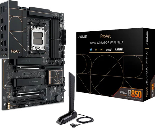 ASUS ProArt B850-Creator WiFi 7 ATX Hovedkort for AM5 med DDR5