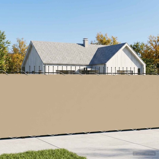 vidaXL Balkong privat skjerm 180 x 500 cm Polyester Beige