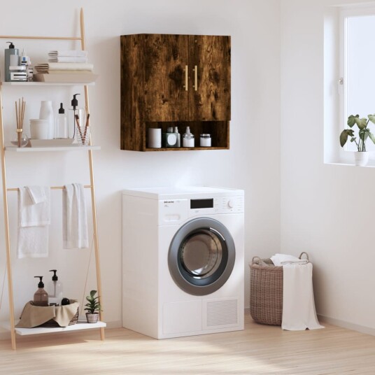 Veggskap røkt eik 60x31x70 cm konstruert tre 8720845947385