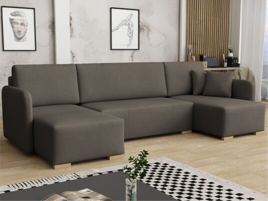 Amelus Sovesofa Dobbel Divan 4 Seter   Brun