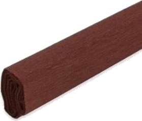 Brunt Rynket Silkepapir 50X200 Cm 10 Stk.