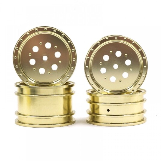 YR WL-0174GD ALUMINUM CNC RIM SET FOR TAMIYA HOTSHOT & II / SUPE