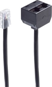 Shiverpeaks Bs71231-8 0,1 M Rj-45 2 X Rj-45 Sort Hankjønn Hunkjønn