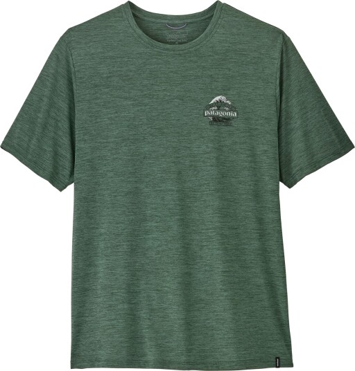 Patagonia Men"s Capilene Cool Daily Shirt   Great Waves Canopy Green   Light Canopy Green X dye XXL