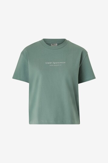 Aim'n T skjorte Serif Boxy T shirt Grå