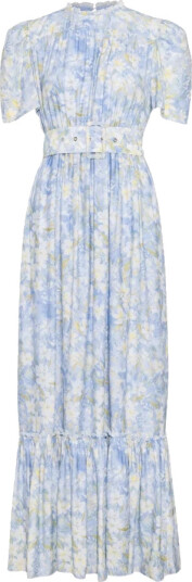 Love Lolina Maxikjole Sophie Puff Maxi Dress Blå