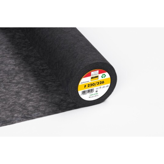 F220/326 Tynn strykevlies i grå F220/326 Tynn strykevlies i grå