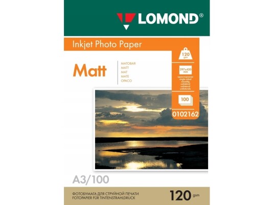 Fotopapir Lomond Photo Inkjet Paper Matt 120 G/M2 A3 100 Ark