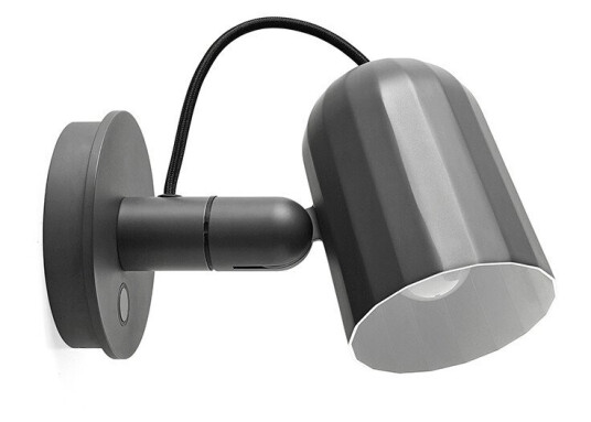 HAY Noc Button Vegglampe Dark grey