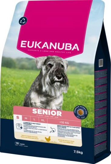 Eukanuba Senior Hundefôr for Små Raser med Kylling 7,5 kg