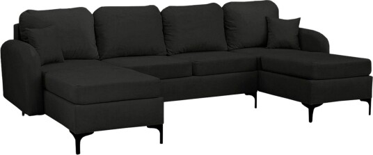 Knocklong 4 sits Hörnbäddsoffa Black