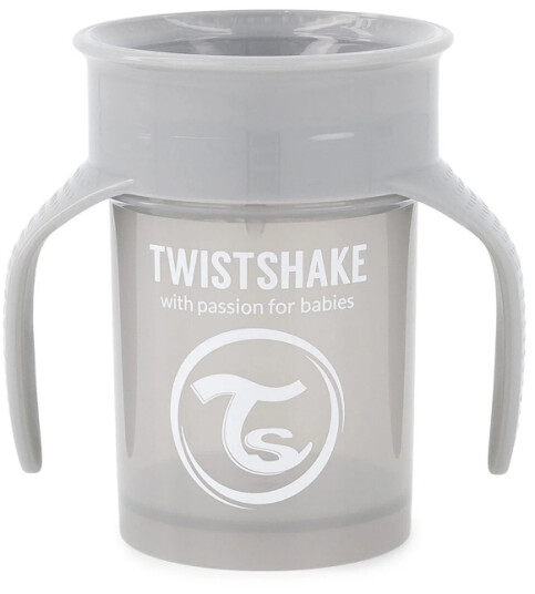 Twistshake 360 Cup 6+m Pastel Grey