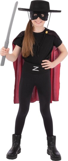 Zorro Kostymesett til Barn 4 Deler Zorro Kostymesett til Barn 4 Deler