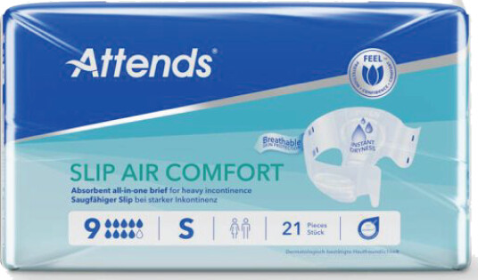 Attends Slip Air Comfort 9 Small 21 stk.