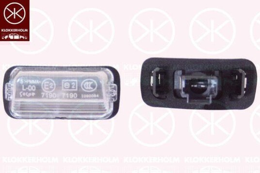 Klokkerholm Nummerskiltlys KLOKKERHOLM 05510850 Klokkerholm Nummerskiltlys KLOKKERHOLM 05510850