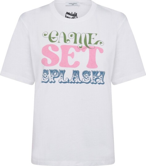 Maison Kitsune Game Set Splash Comfort Tee Shirt White L