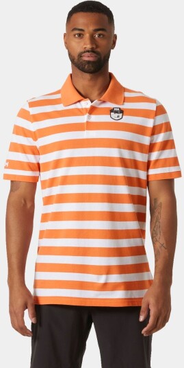Helly Hansen Marstrand Polo Herre Oransje Hvit M Helly Hansen Marstrand Polo Herre Oransje Hvit M