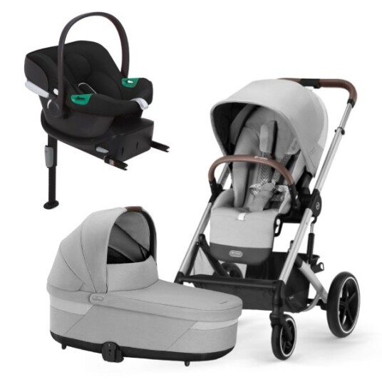 Cybex Barnevogn Balios S Lux Travelsystem inkl. Aton B2 & Base One Lava Grey