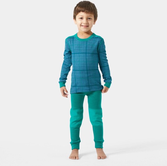 Helly Hansen Graphic Lifa® Merino Ull Undertøysett Barn Grønn 86