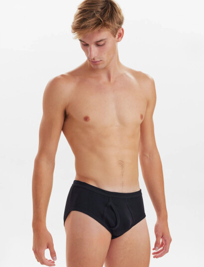JBS Jbs Briefs With Fly Original - Black - XXL
