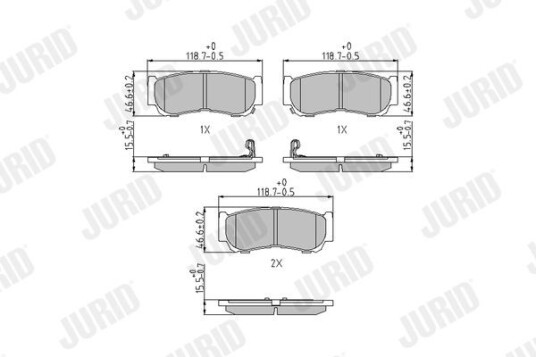 Bremseklosser JURID 572608J Bremseklosser JURID 572608J