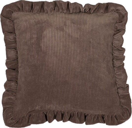 Fondaco Owen putetrekk m/volang 50x50 cm kaffe