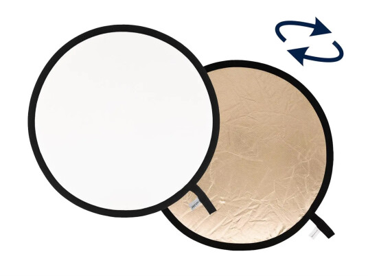 Manfrotto Collapsible Reflector 75cm 75cm Sunfire og Hvit Reflektor Manfrotto Collapsible Reflector 75cm 75cm Sunfire og Hvit Reflektor