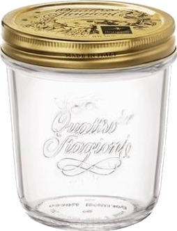 Sylteglas Quattro Stagioni 200 Ml Ø8.9X8.6 Cm Med Låg,12 Stk/Krt
