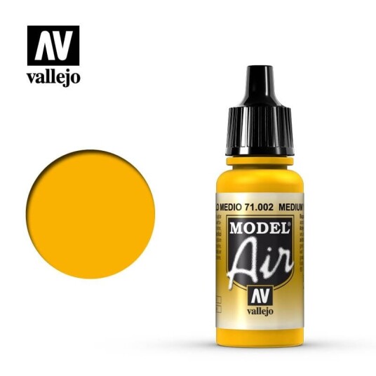 Vallejo Model Air Medium Yellow 17ml (71.002)