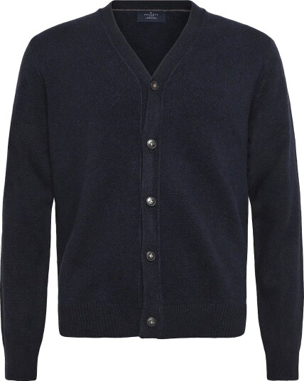 Hackett London Lambswool Cardigan OLD NAVY M