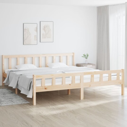 vidaXL Sengeramme heltre 160x200 cm
