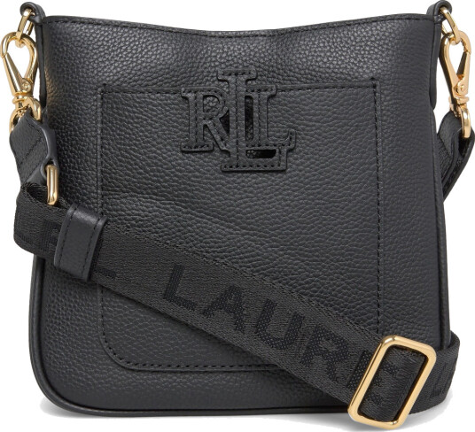 Lauren Ralph Lauren Pebbled Leather Small Cameryn Crossbody - Black - ONE SIZE