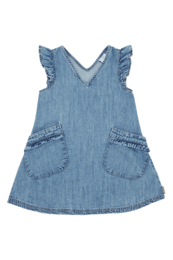 Hust & Claire Washed Denim Kaila Kjole 122