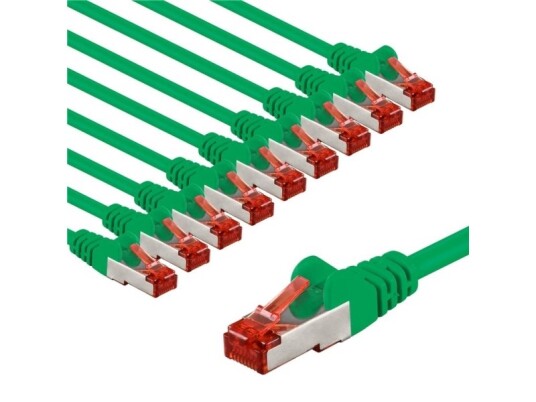 Goobay 67507 1 M Cat6 S/Ftp S-Stp Rj-45 Rj-45 Grønn Rød