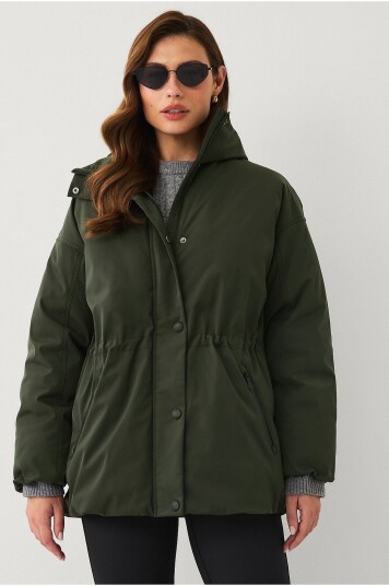 Áhkká Jakke WR Padded Jacket W Adjustabel Grønn