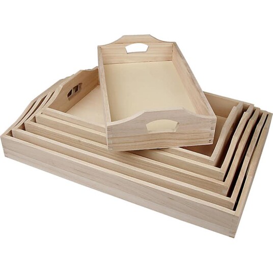 Serveringsbrett Creativ Company 5 cm 6 stk/ 1 sett Serveringsbrett Creativ Company 5 cm 6 stk/ 1 sett