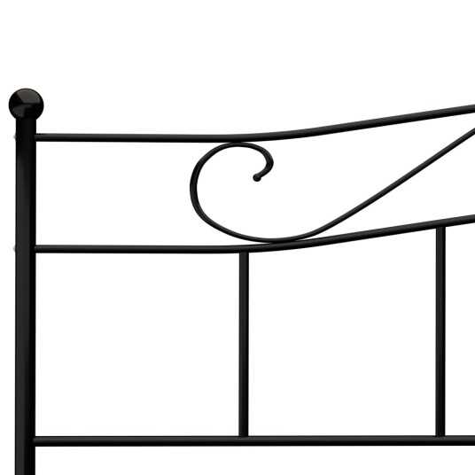 vidaXL Sengeramme svart metall 180x200 cm