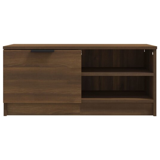 vidaXL TV-benk brun eik 80x35x36,5 cm konstruert tre