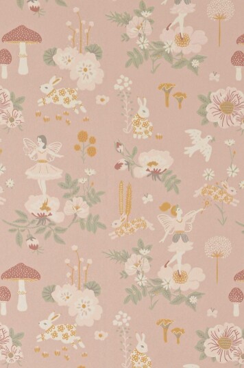 Majvillan Tapet Old Garden Dusty Rose Majvillan Tapet Old Garden Dusty Rose