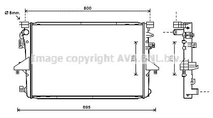 Radiator AVA Clever Choice VNA2317