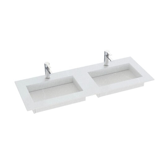 Dansani Inzo Angular D45,50cm Silestone Desert Silver 160-179cm Dobbel