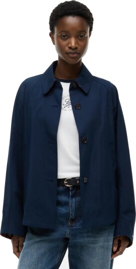 Tommy Hilfiger Cotton Short Jacket Navy 44